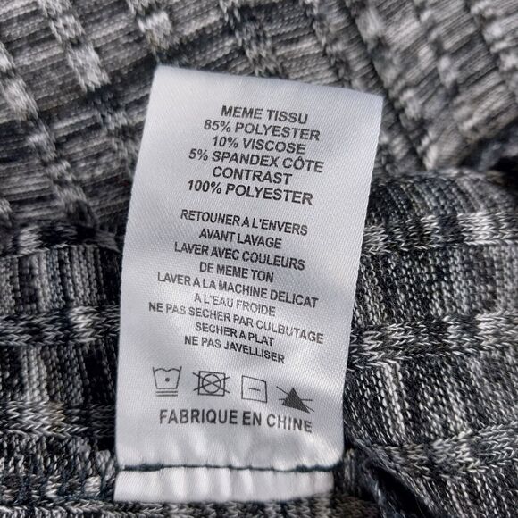 Miss Me Long Cardigan Womens M Pockets Button Up Long Sleeve Black Gray Expands - Picture 12 of 12